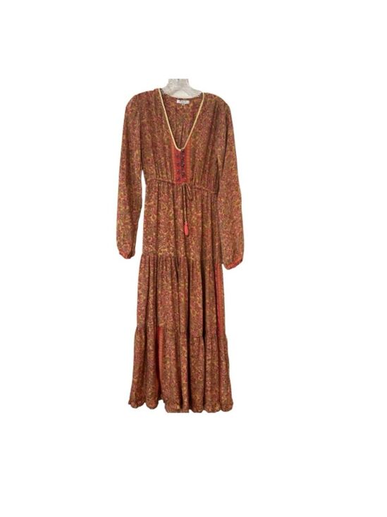 Karma Highway Dresses & Skirts - Karma Highway Pink Floral Boho Maxi Dress One Size Gypsy Style